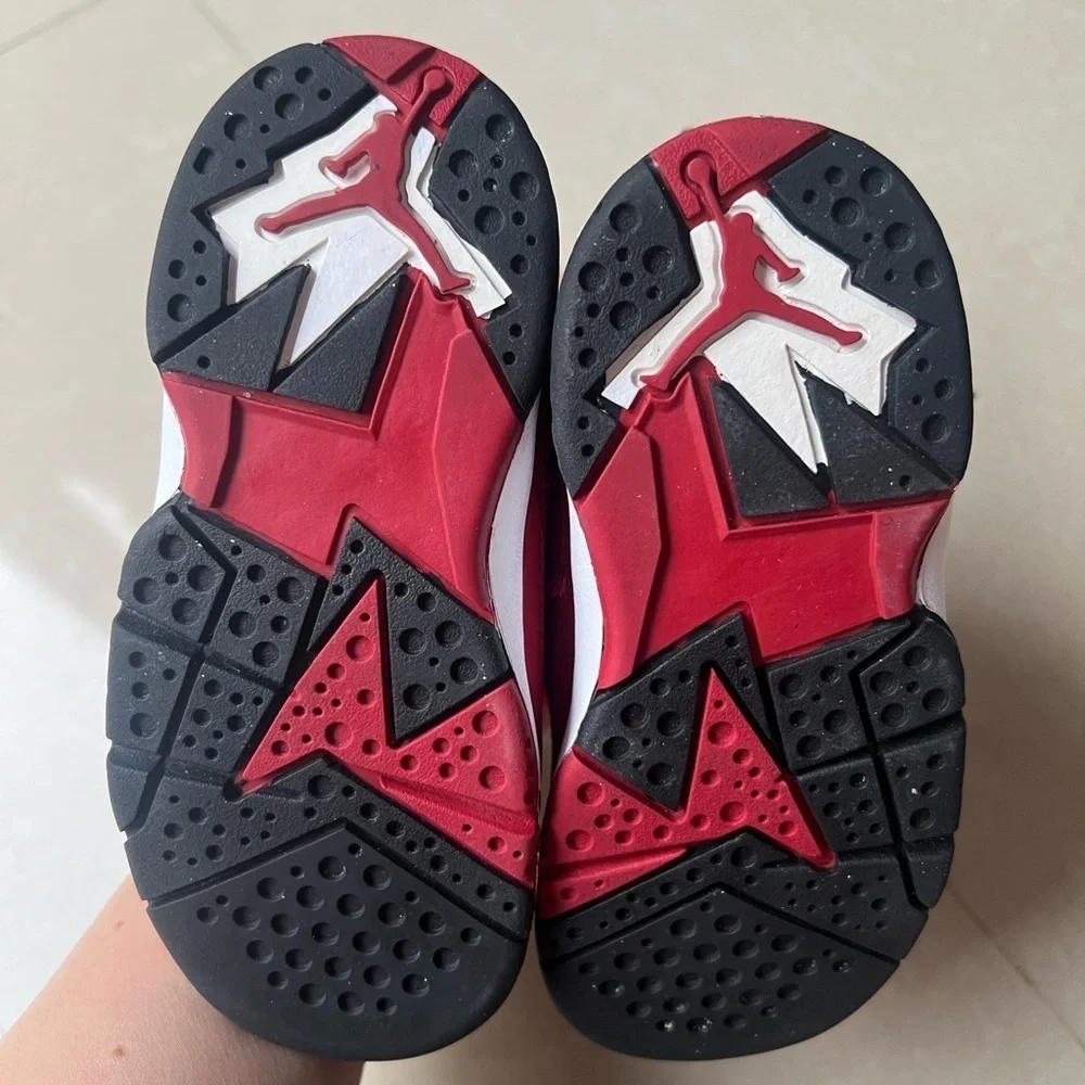 Jordan True Flight Gym Red Black Toddler Shoes (Size 8C)